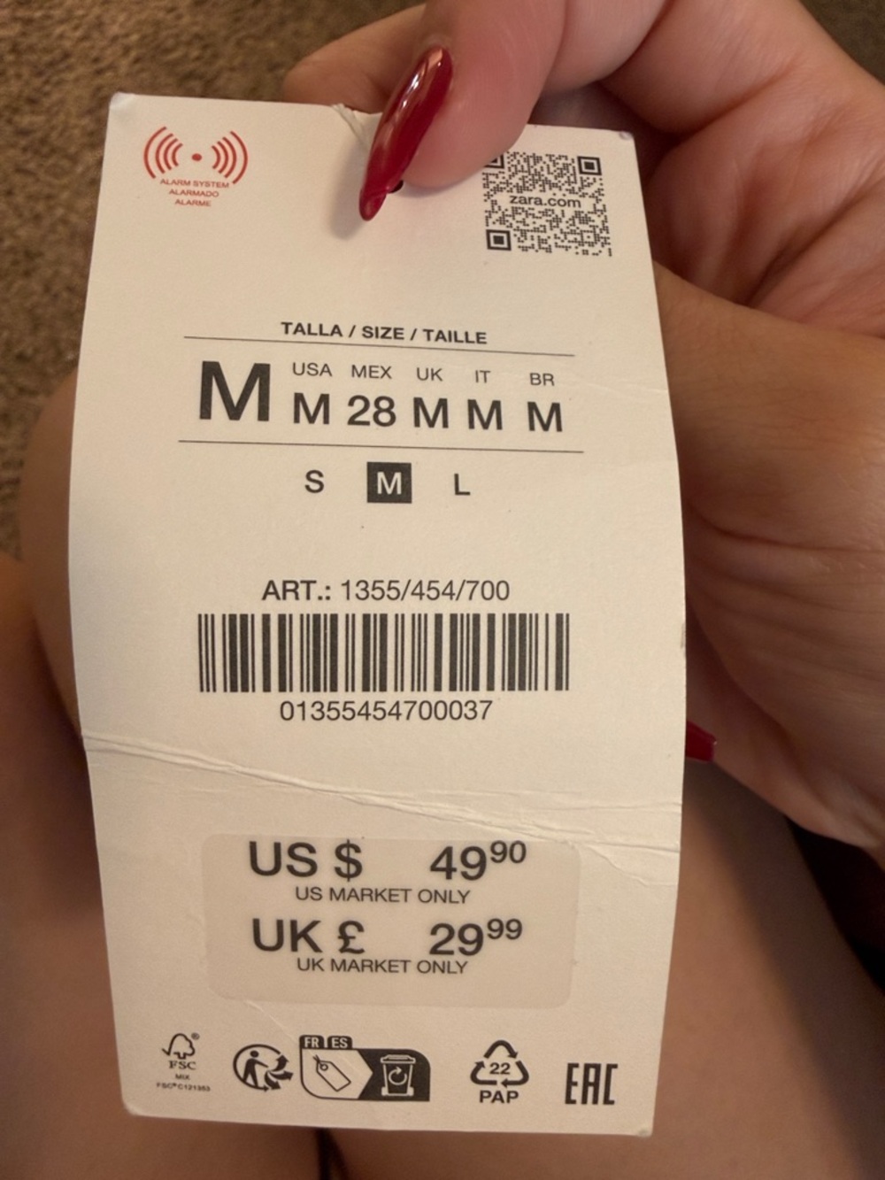 Zara Rust Camisole Slip with Black Lace Trim - Picture 4 of 4